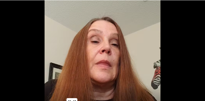 Maryann speaking on camera from home, featured in her Somatuline® Depot patient story.