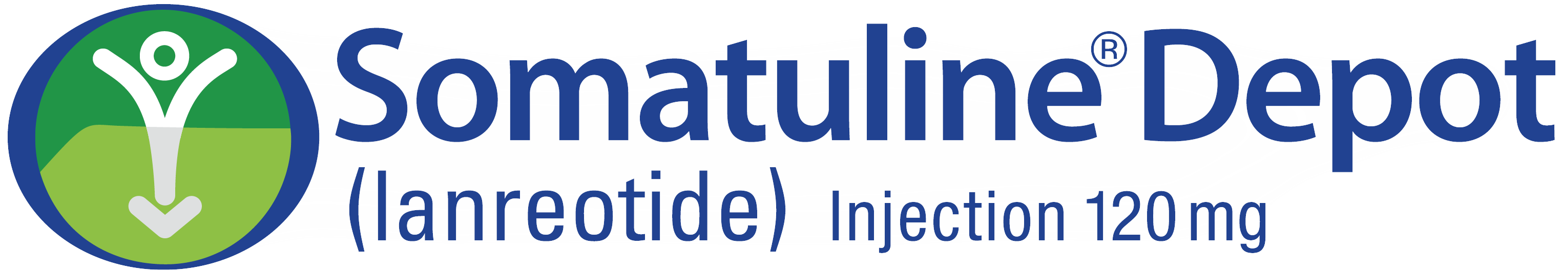 Logo for Somatuline® Depot (lanreotide) for the treatment of adults with GEP-NETs and carcinoid syndrome.